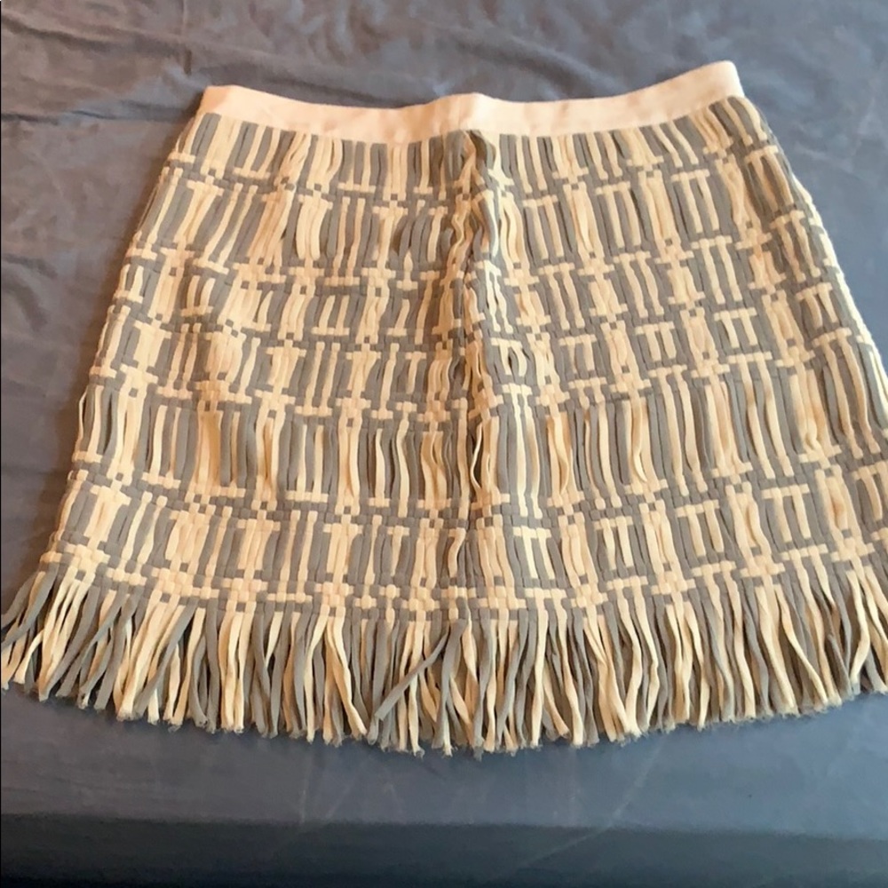 Club Monaco fringe skirt nwot